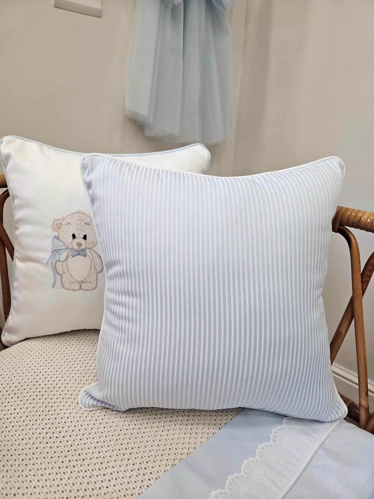 Cuscino in piquè di cotone