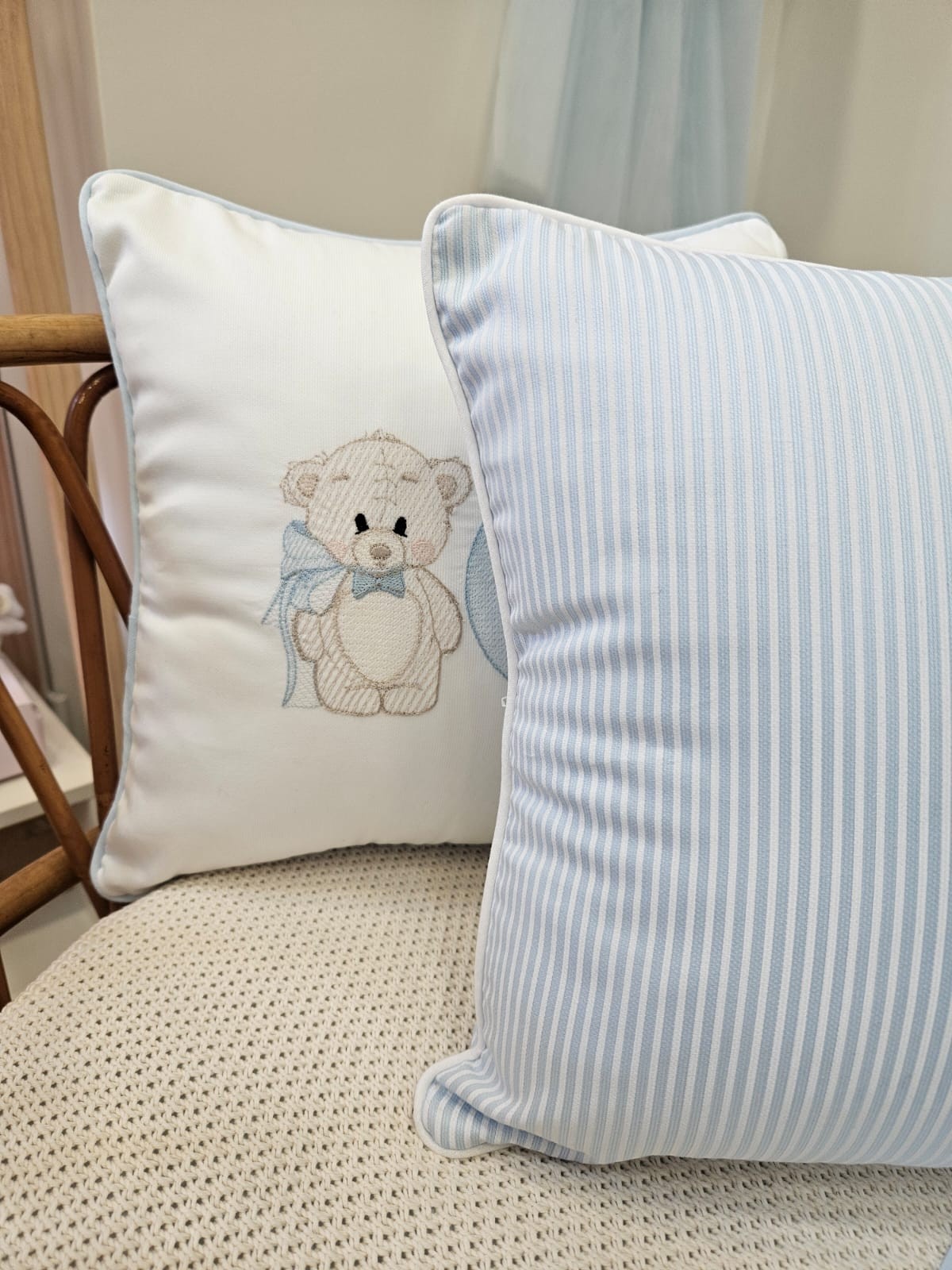 Cuscino in piquè di cotone