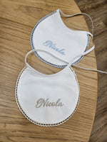 Coppia di bavaglini personalizzati