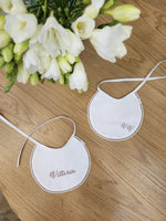 Coppia di bavaglini in piquè di cotone