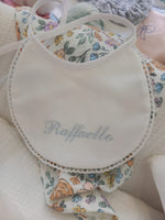 Coppia di bavaglini in piquè di cotone