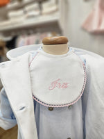 Bavaglino neonato in piquè di cotone personalizzato