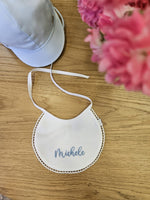 Bavaglino neonato in piquè di cotone personalizzato