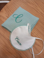 Bavaglino neonato in piquè di cotone personalizzato