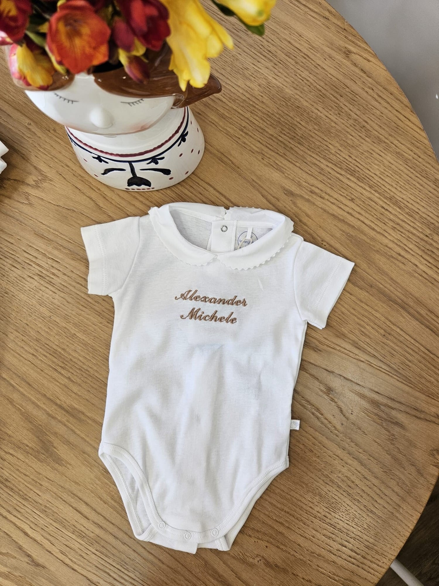 Body mezza manica con colletto