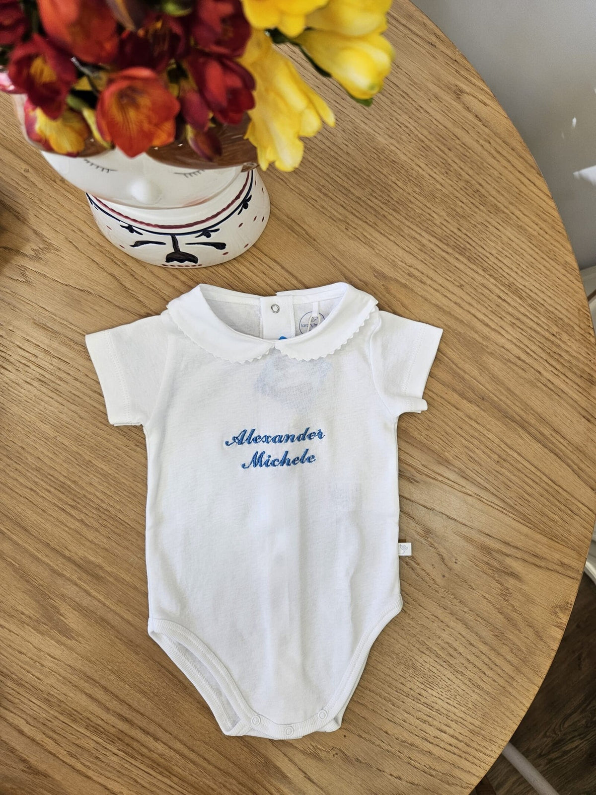 Body mezza manica con colletto