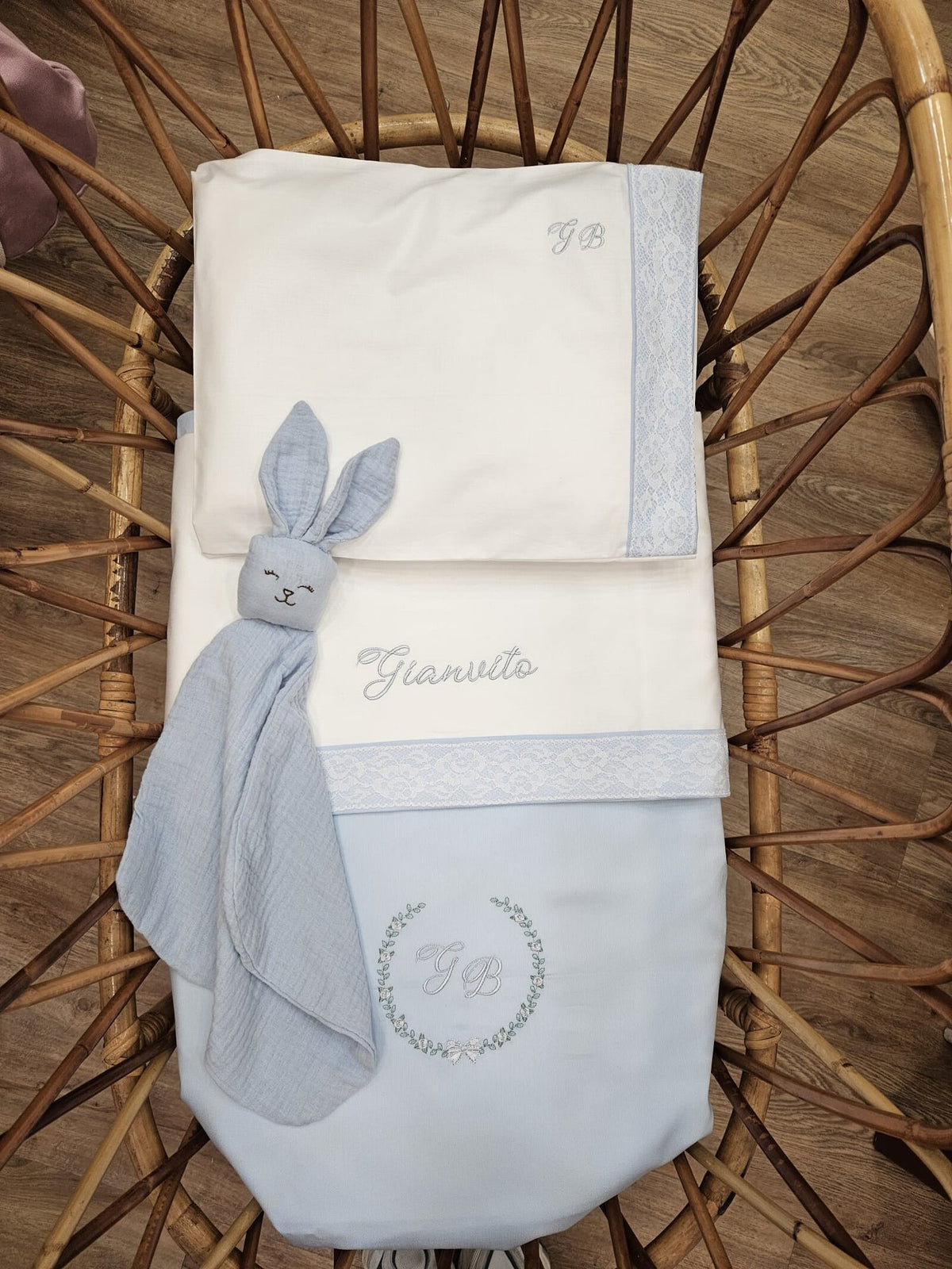 Coordinato nascita in cotone Roseline