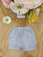 Pantaloncini in cotone a righe