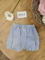 Pantaloncini in cotone a righe