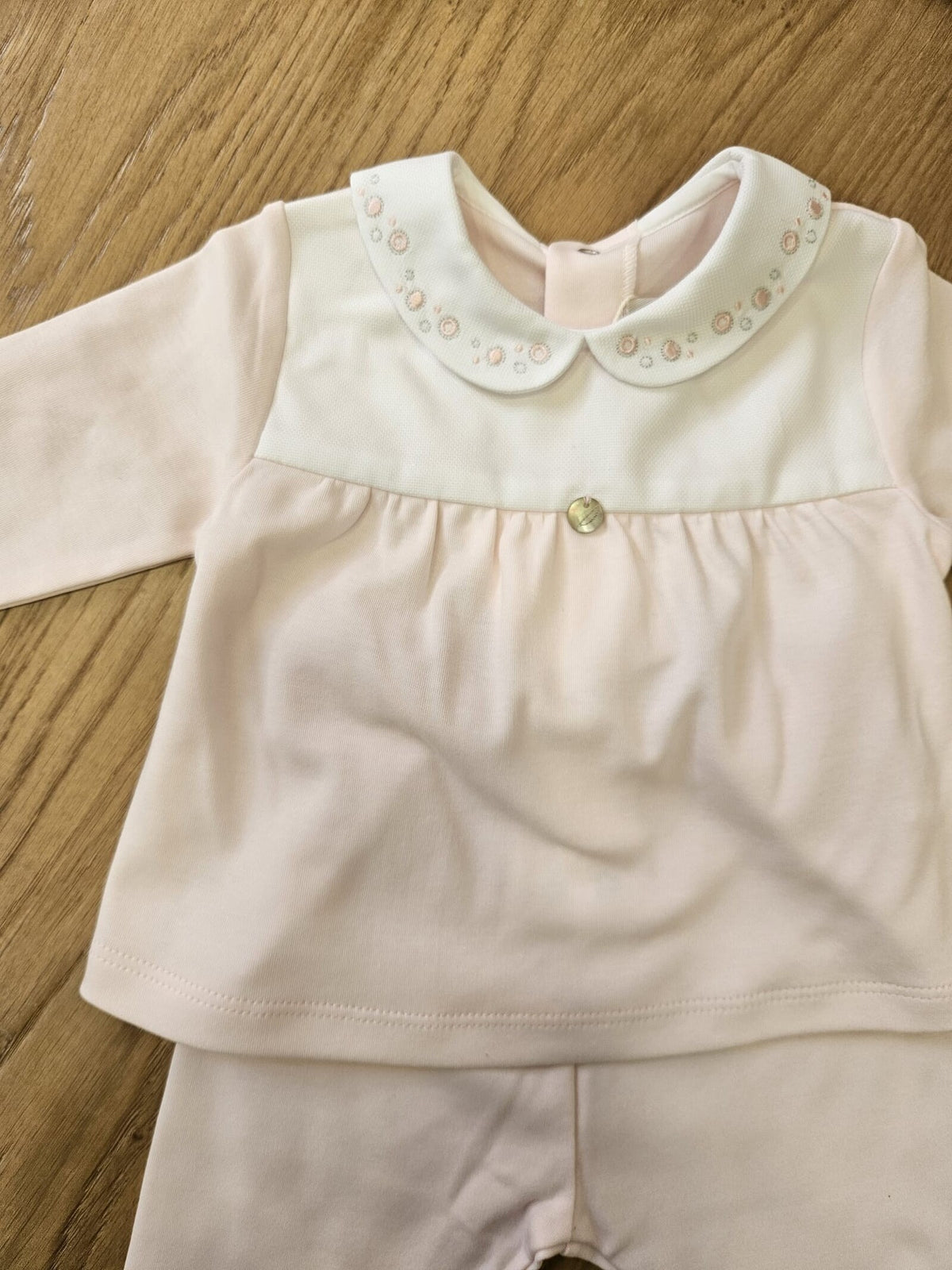 Completo due pezzi neonato in jersey di cotone