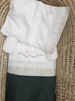 Lenzuolino con pizzo sangallo