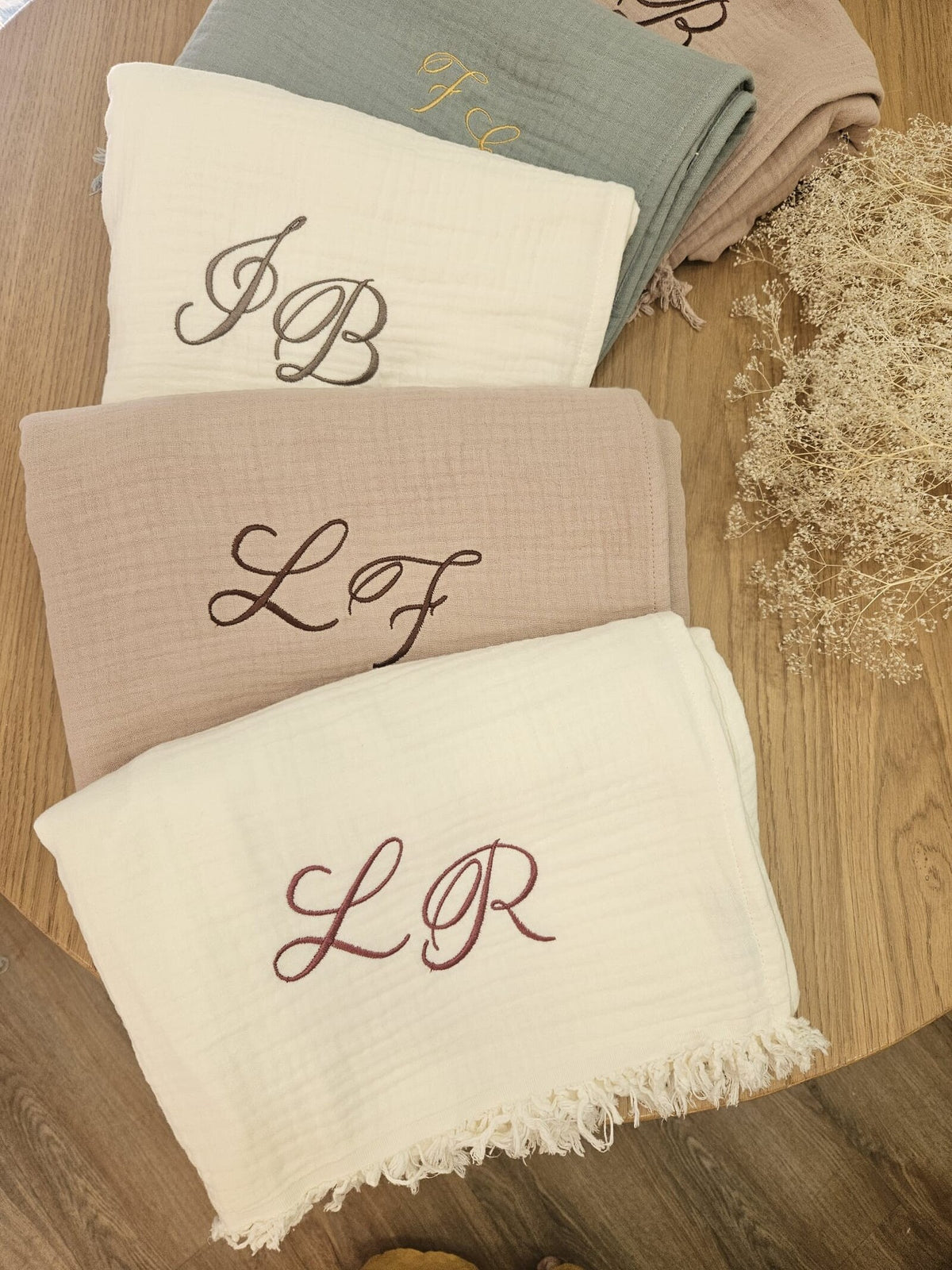 Telo Mare in mussola di cotone con frangia