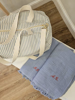 Telo Mare in mussola di cotone con frangia