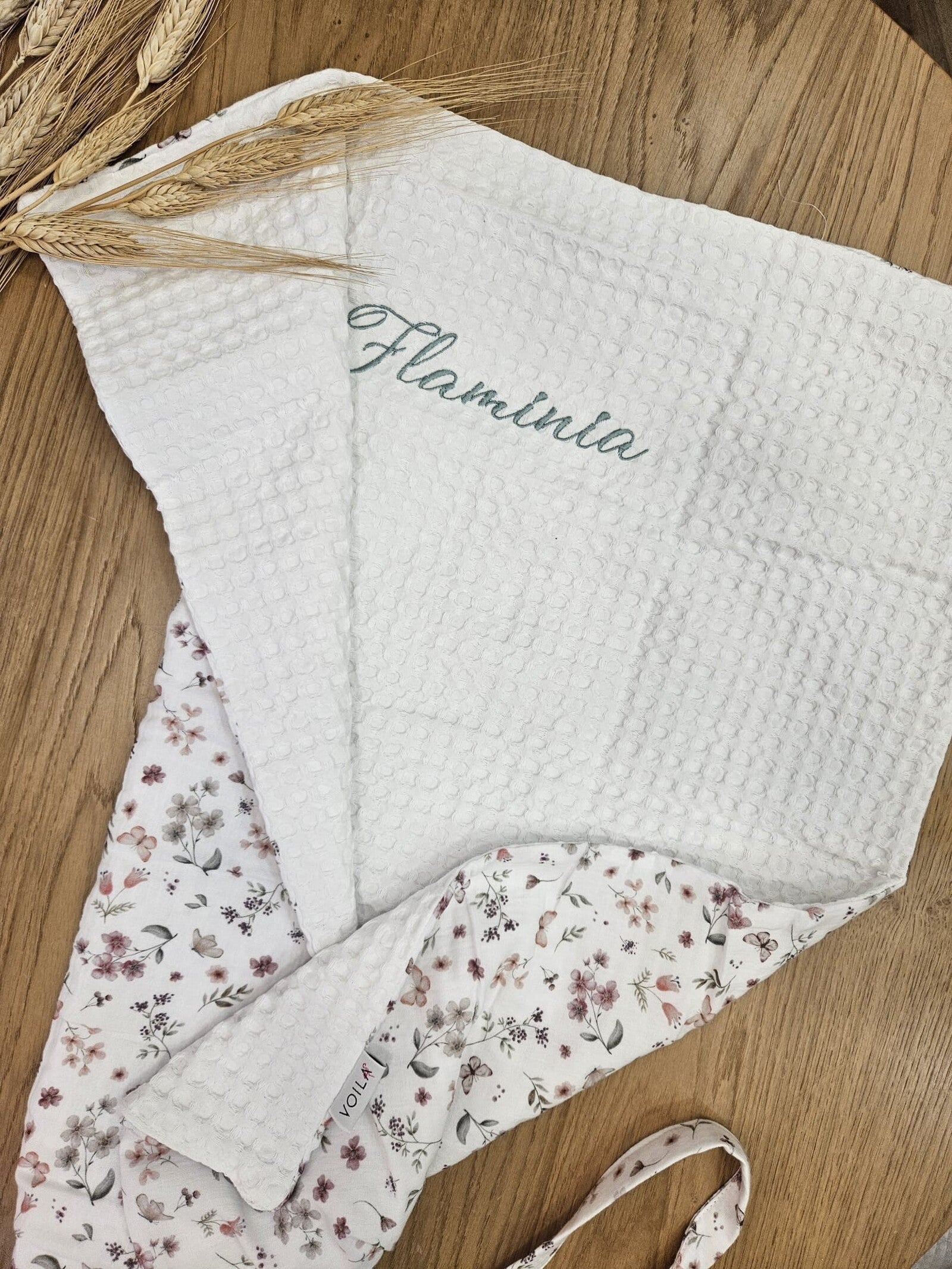 Coordinato bagnetto e cambio in spugna di cotone e mussola