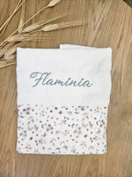 Coordinato bagnetto e cambio in spugna di cotone e mussola