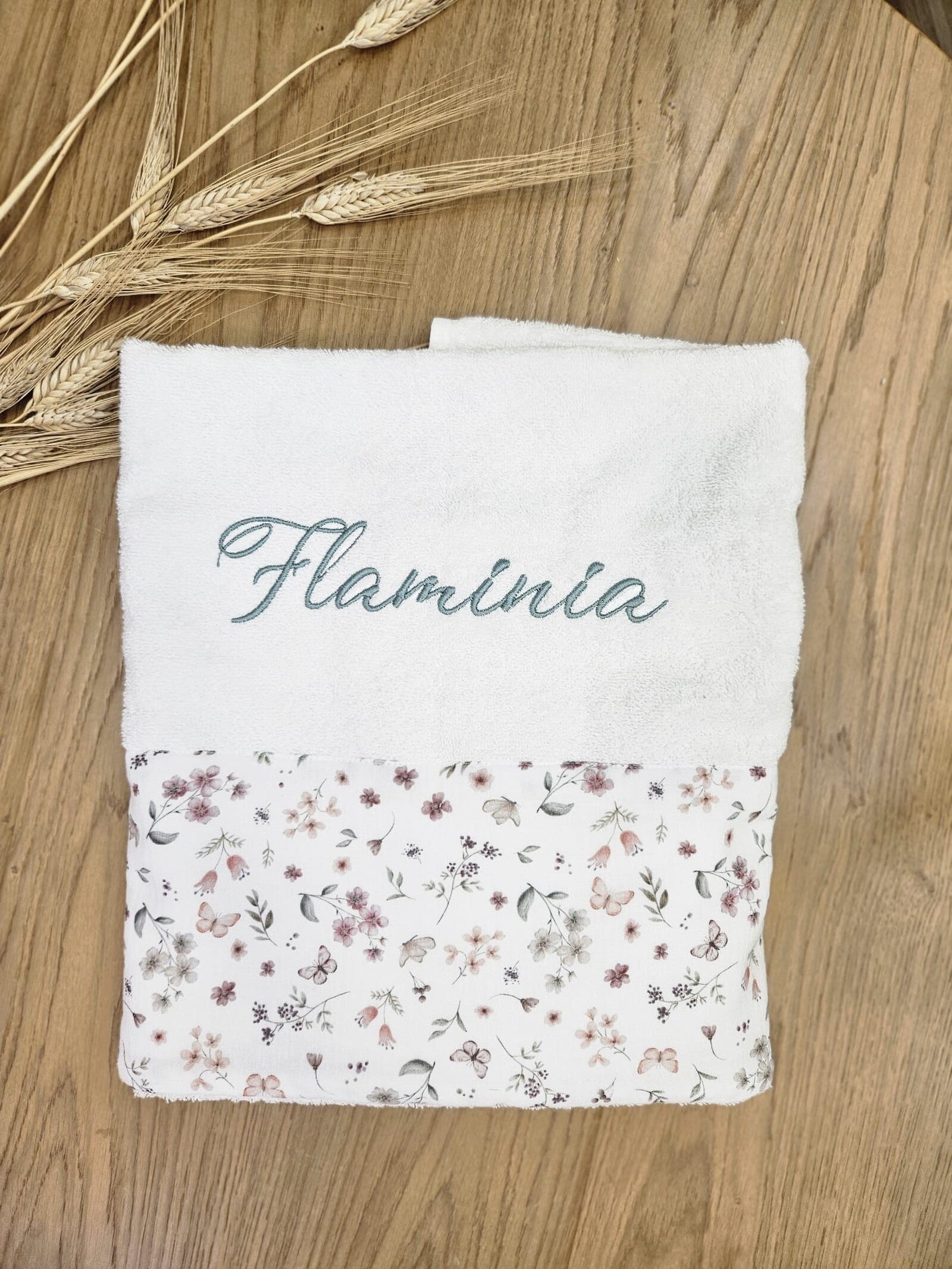 Coordinato bagnetto e cambio in spugna di cotone e mussola