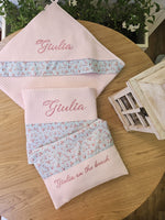 Accappatoio nido d'ape rosa