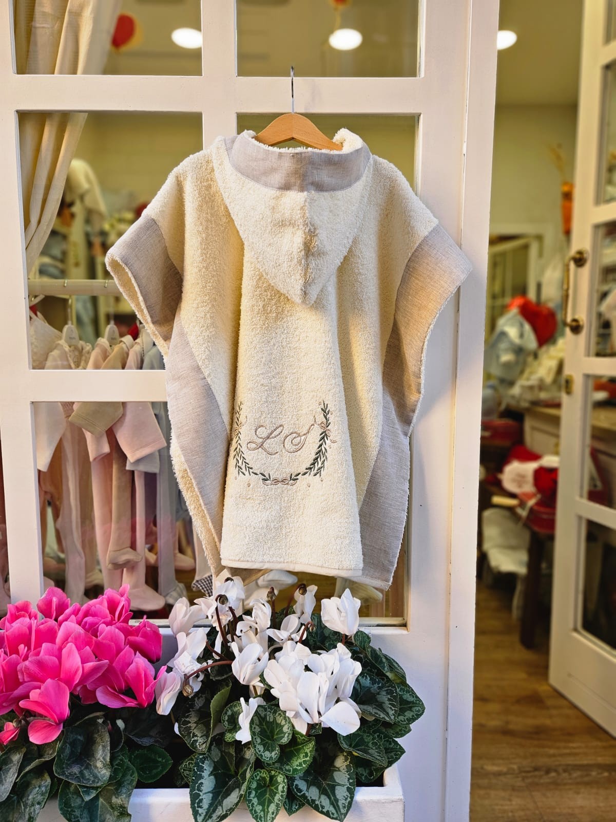 Poncho in spugna di cotone personalizzato