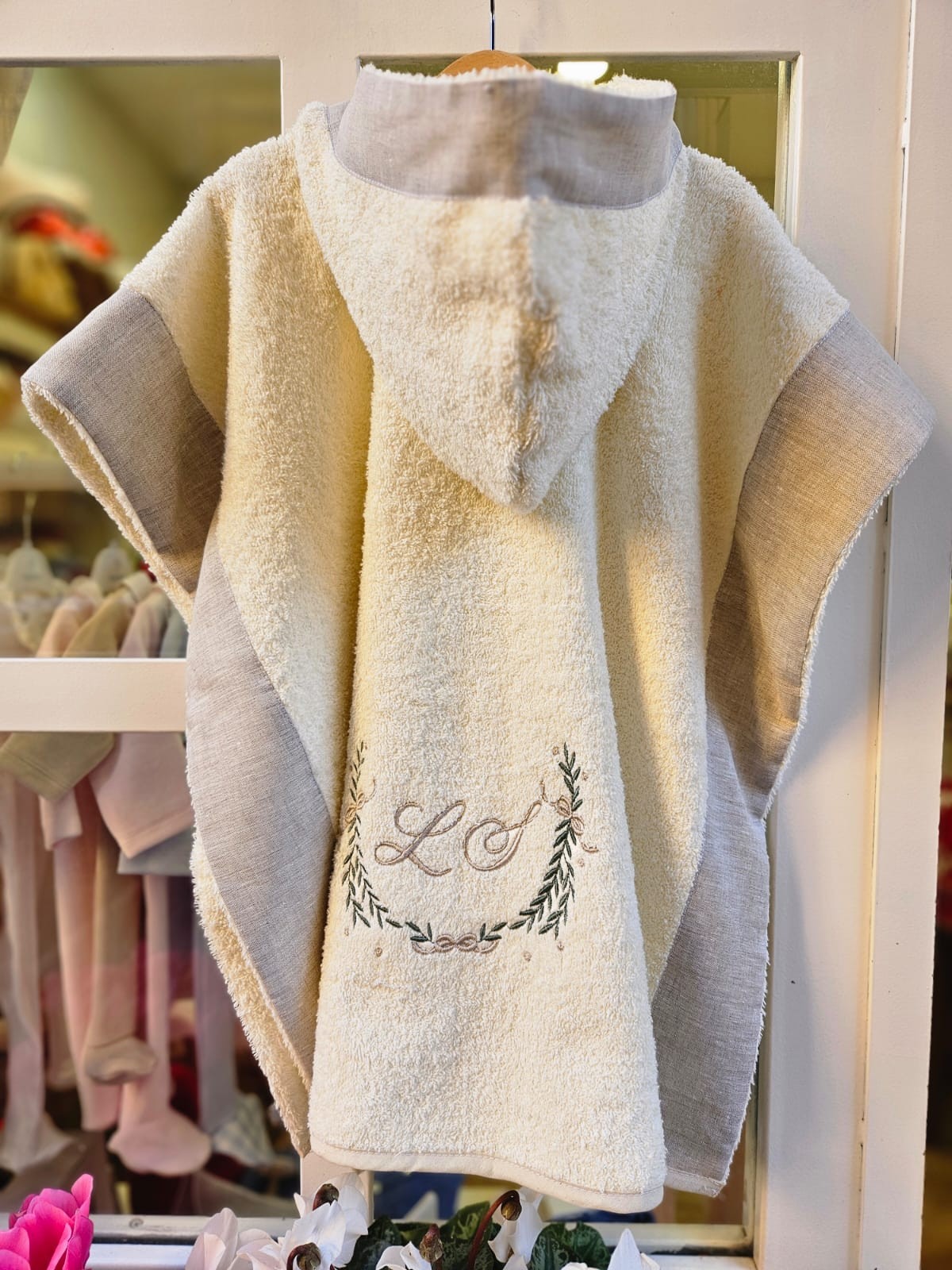 Poncho in spugna di cotone personalizzato