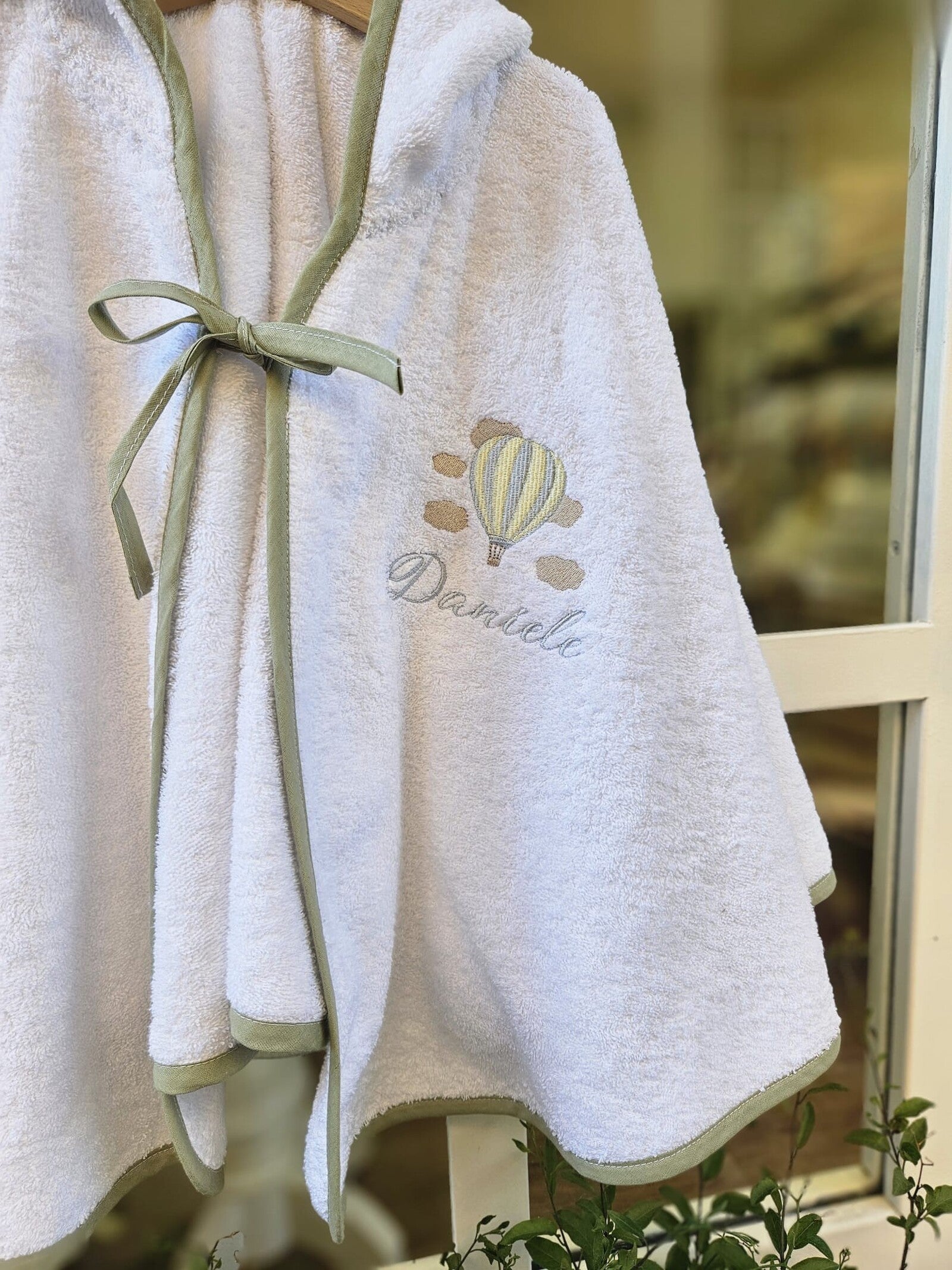 Accappatoio a Mantella in spugna di cotone