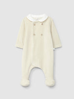 Tutina in velluto a coste con colletto