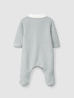 Tutina in velluto a coste con colletto