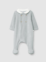 Tutina in velluto a coste con colletto