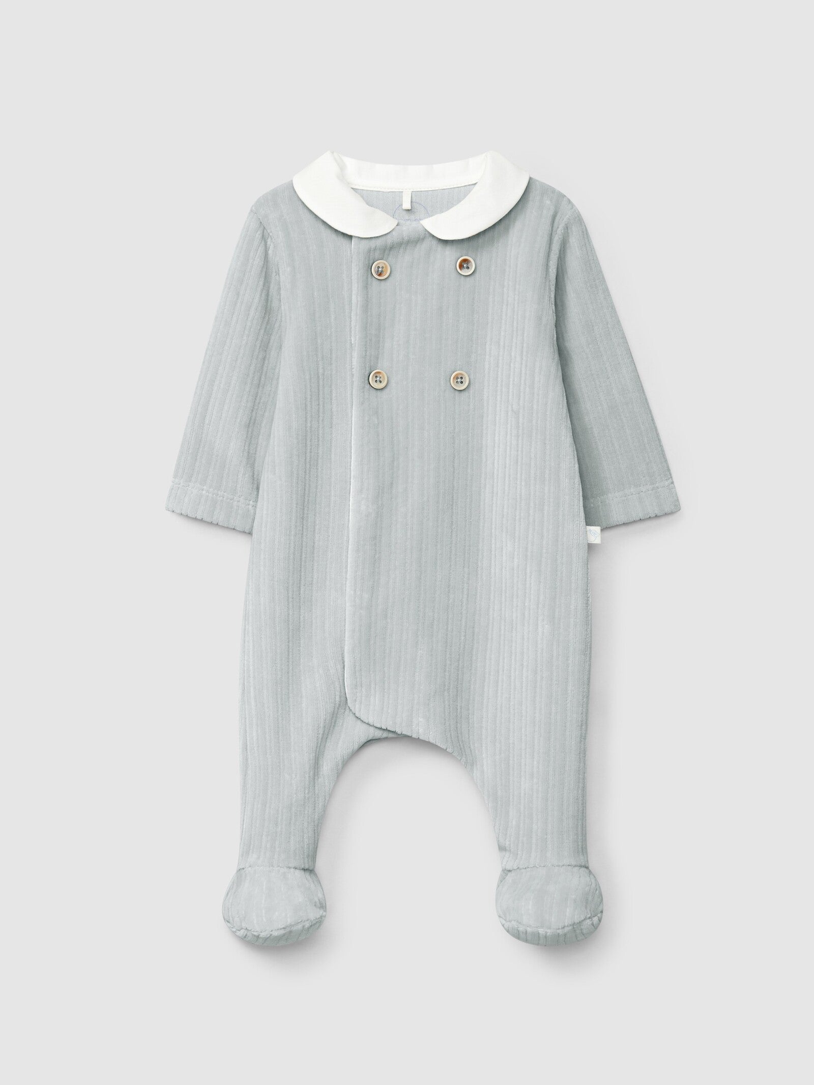 Tutina in velluto a coste con colletto