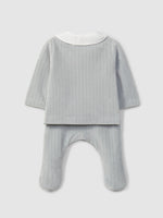 Completo due pezzi in jersey di velluto