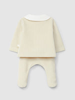 Completo due pezzi in jersey di velluto