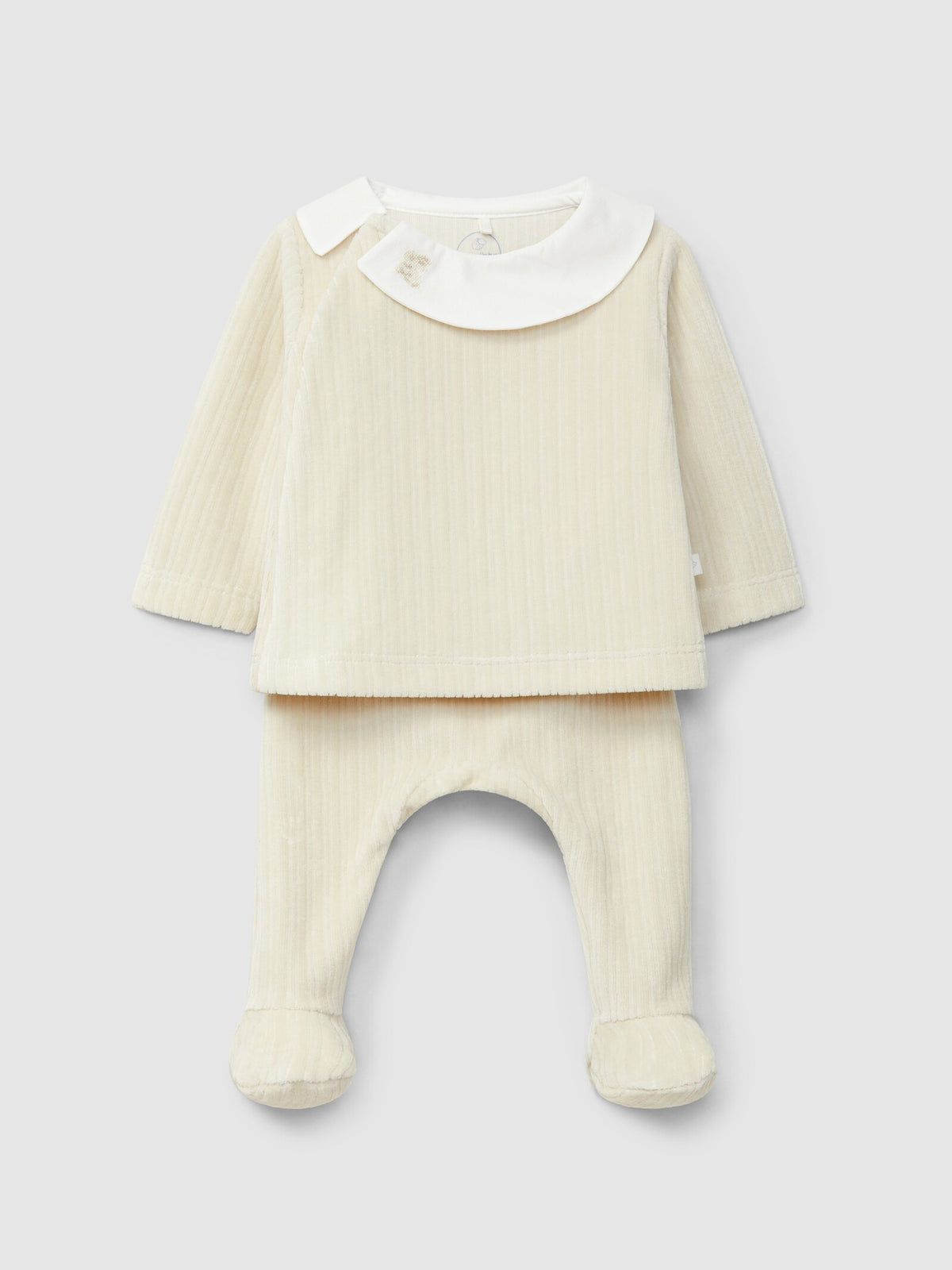 Completo due pezzi in jersey di velluto