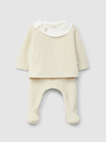 Completo due pezzi in jersey di velluto