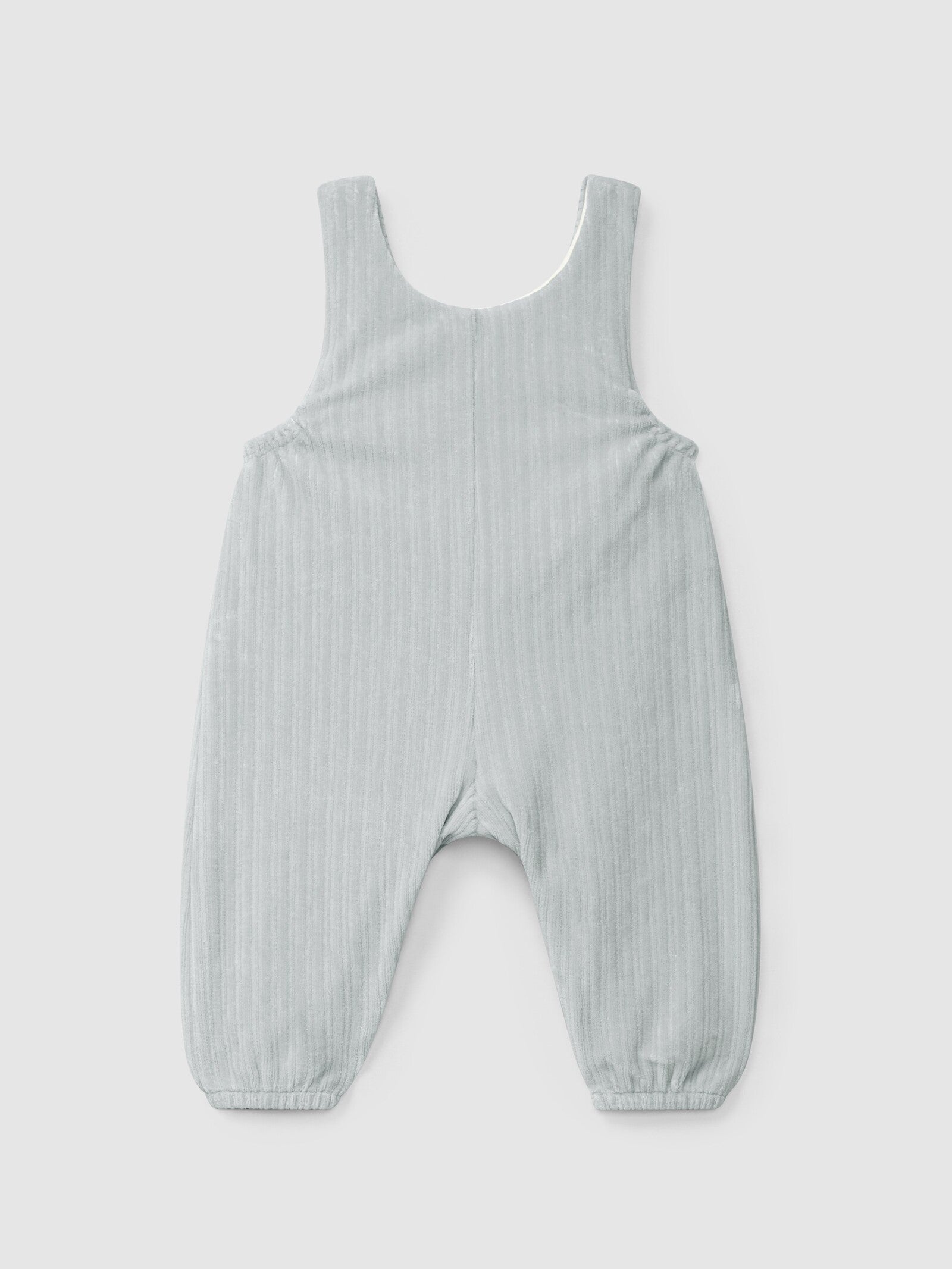 Salopette in jersey di velluto a coste