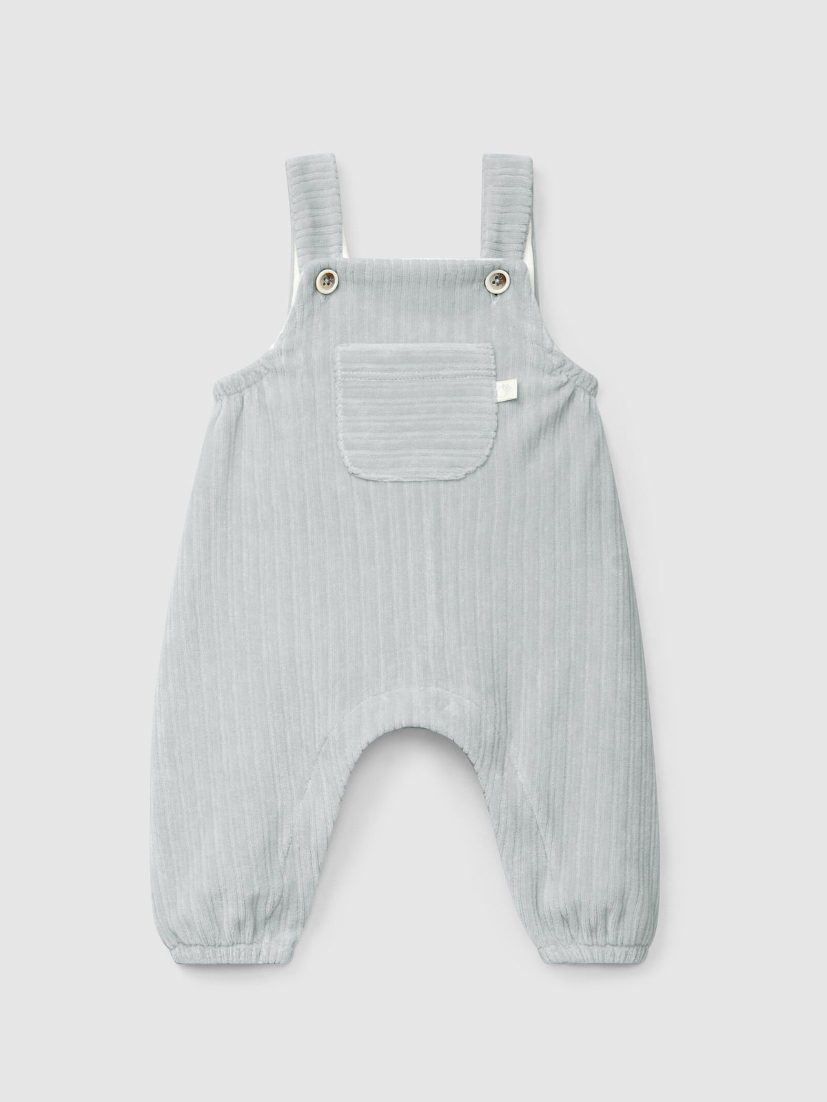 Salopette in jersey di velluto a coste