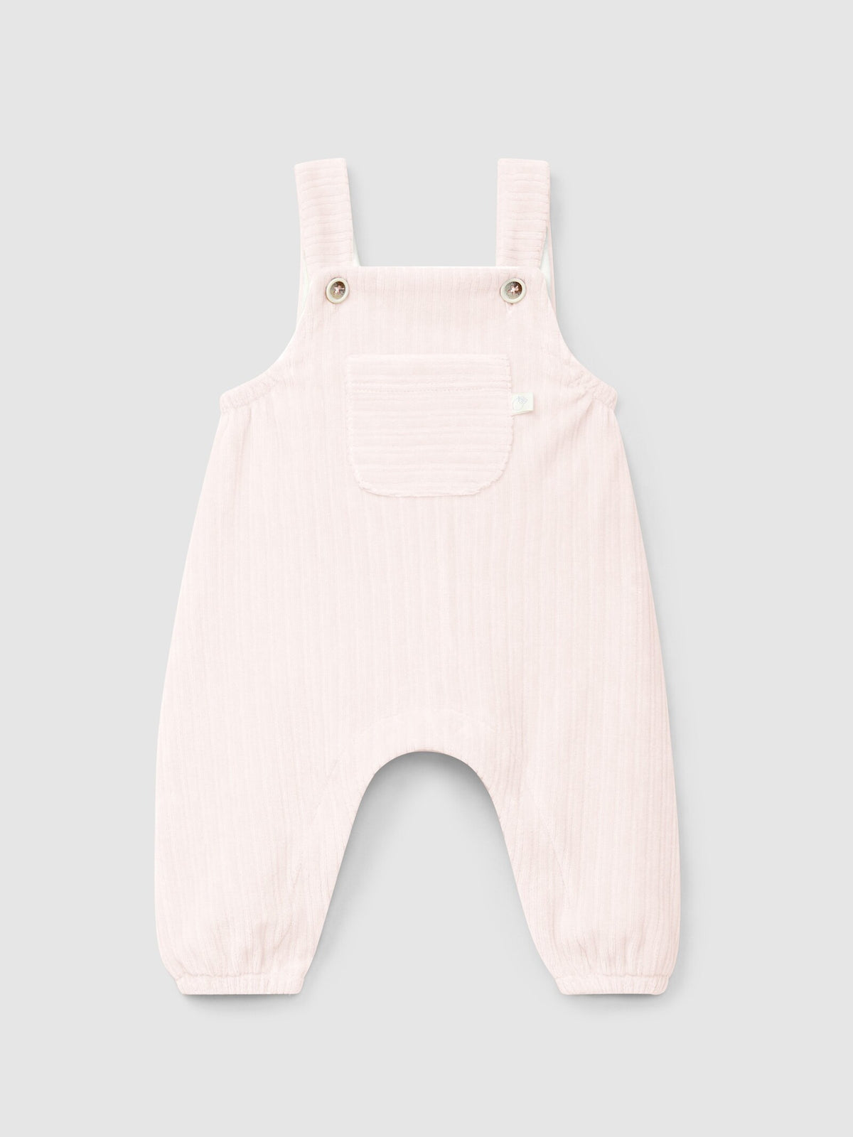 Salopette in jersey di velluto a coste