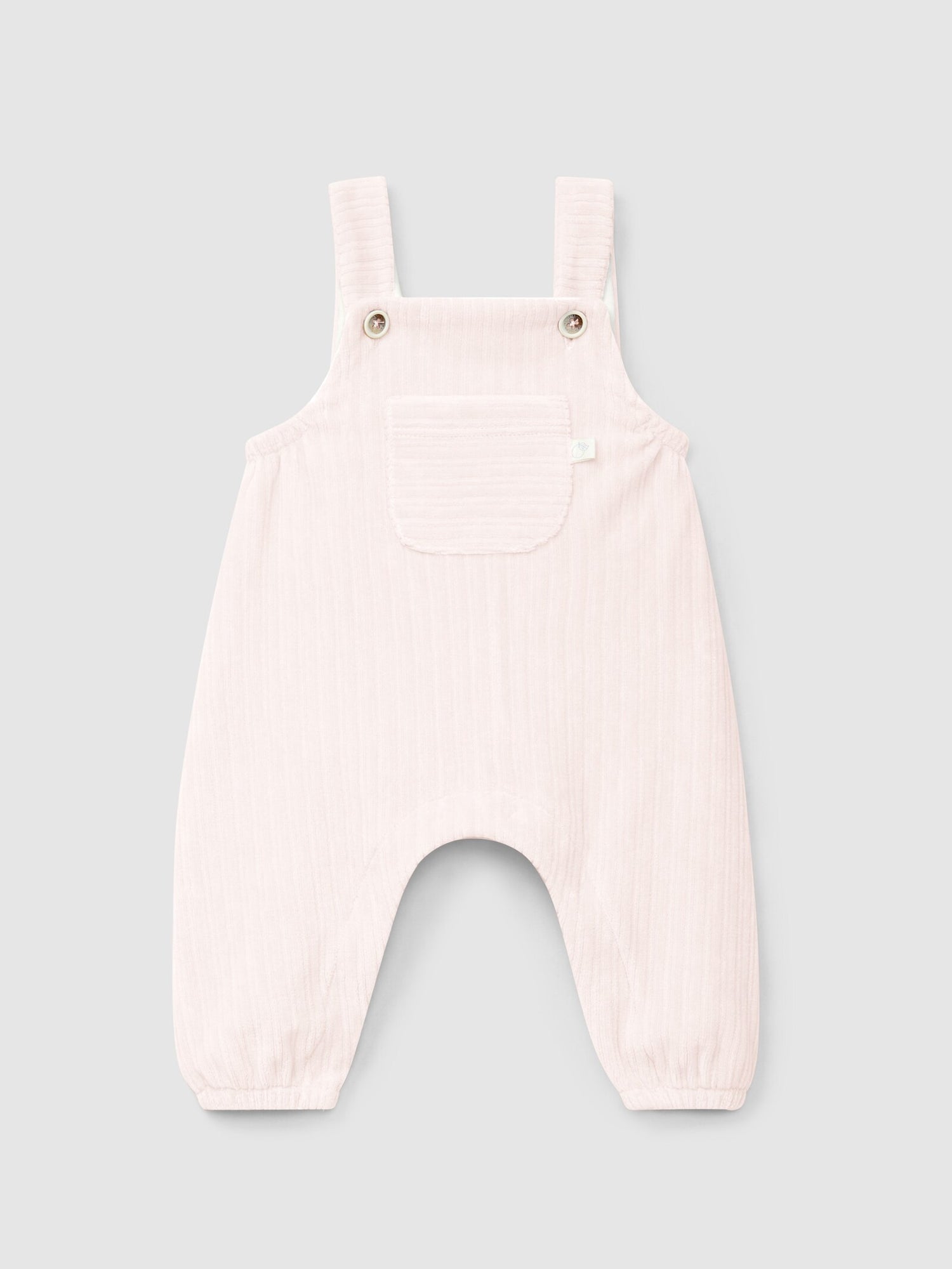 Salopette in jersey di velluto a coste