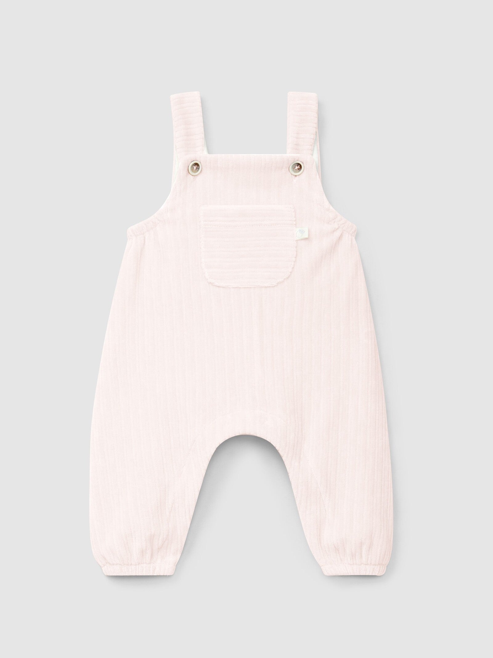 Salopette in jersey di velluto a coste