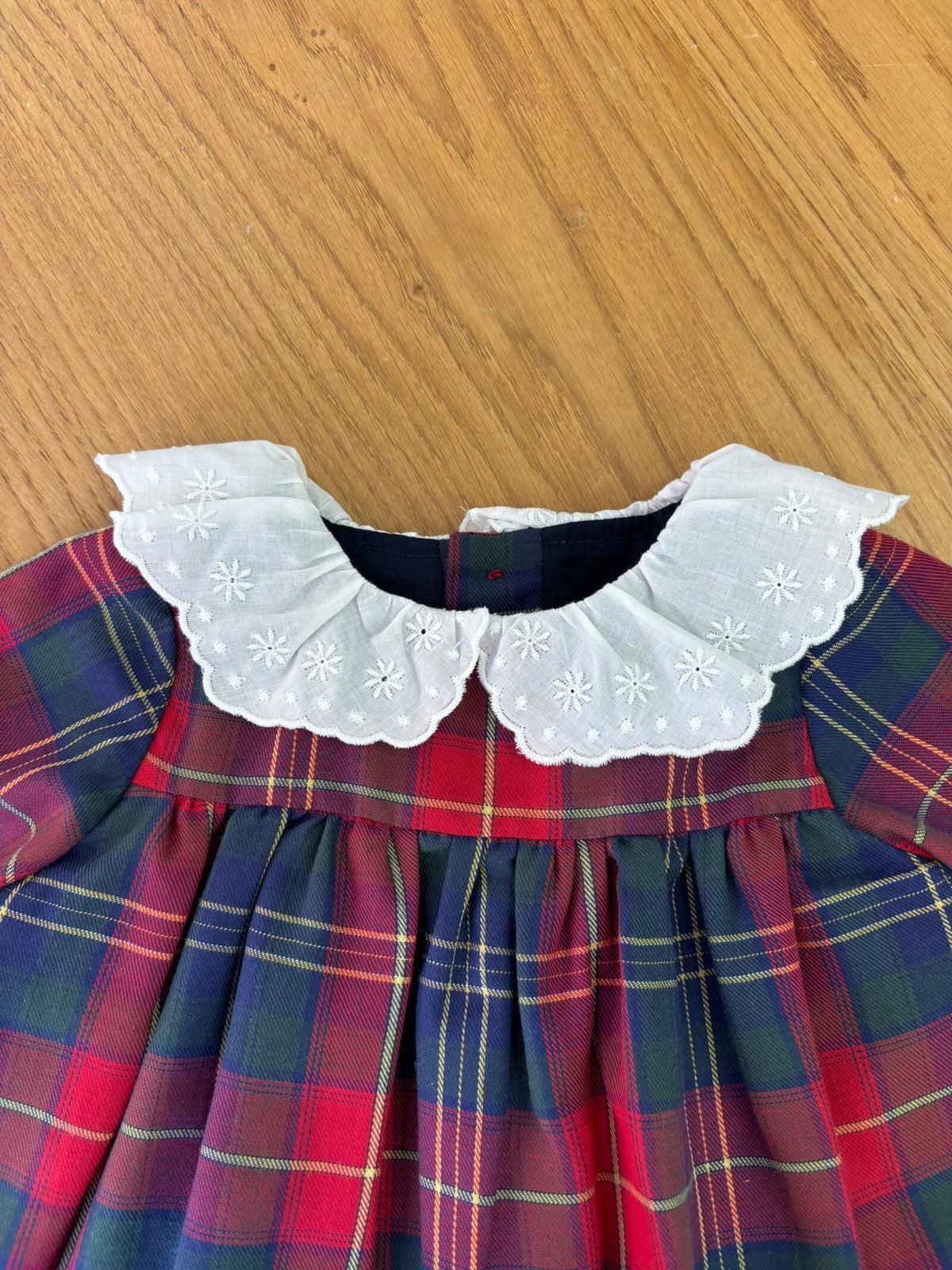 Vestitino in tartan con copripannolino