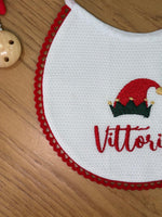 Bavaglino in piquet di cotone nido d'ape personalizzabile