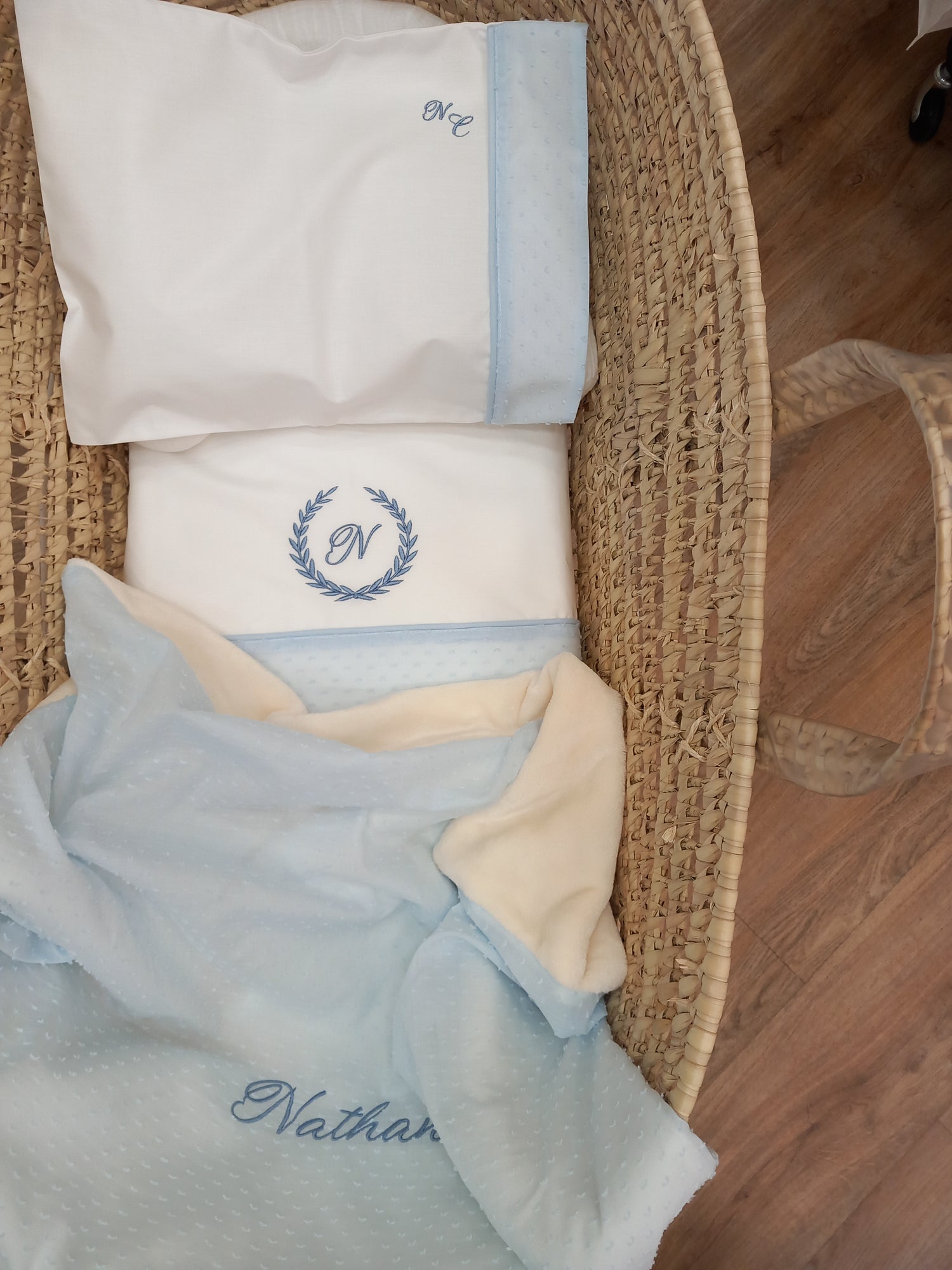 Completo in cotone e plumetis