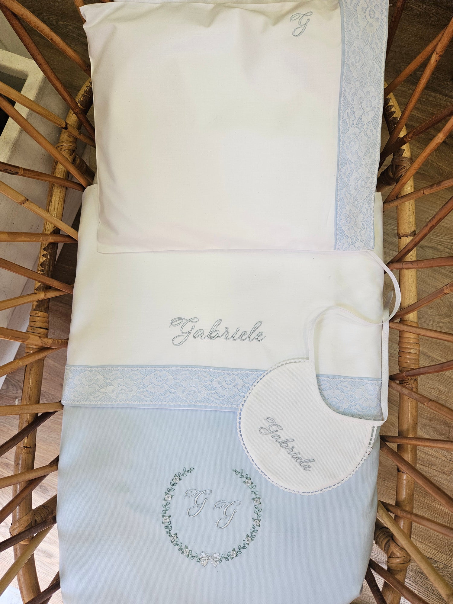 Coordinato nascita in cotone Roseline