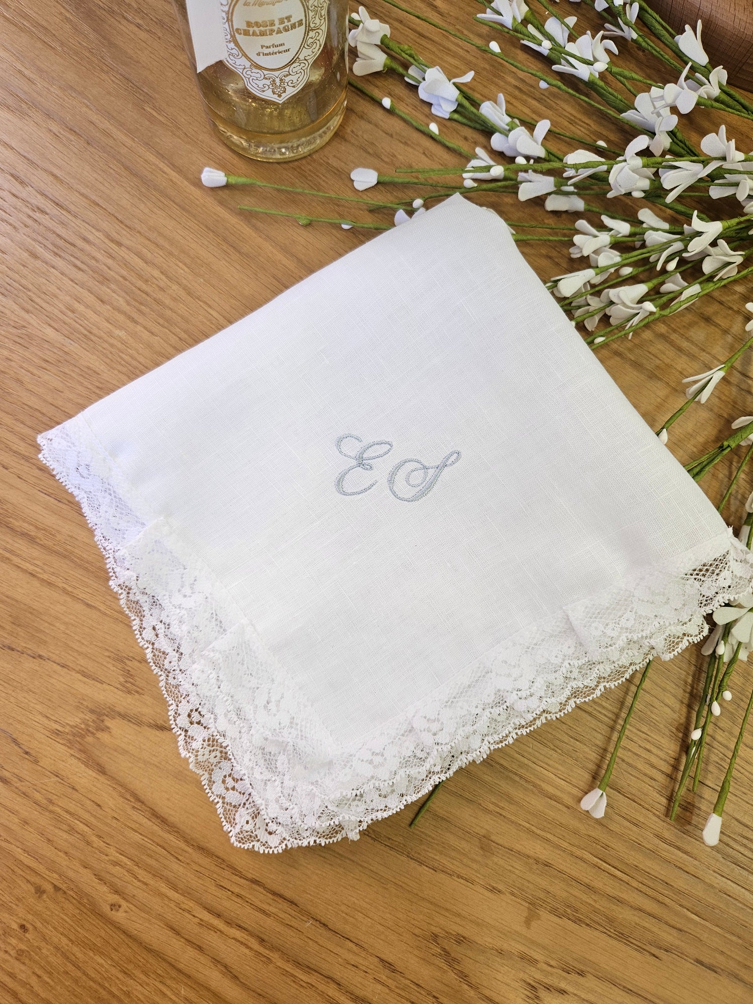 Fazzoletto battesimale con pizzo