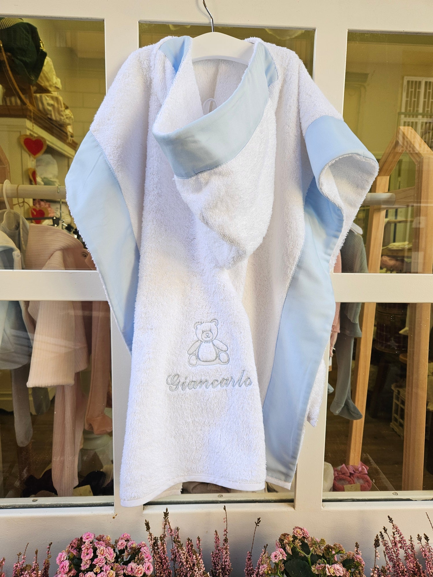 Poncho in spugna di cotone personalizzato