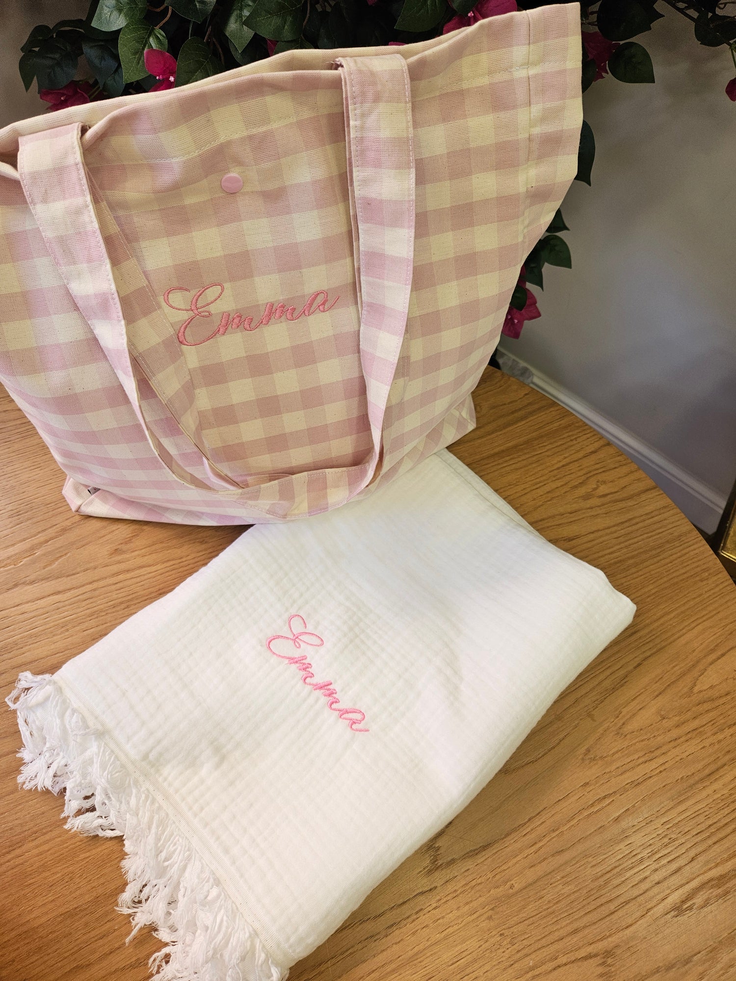 Beach set, Borsa con telo mare