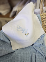 Quadrato  in lino con fascia in lino