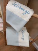 Coordinato bagno Baby love in spugna di cotone