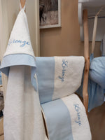 Coordinato bagno Baby love in spugna di cotone