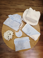 Borsello baby love con rouche in plumetis