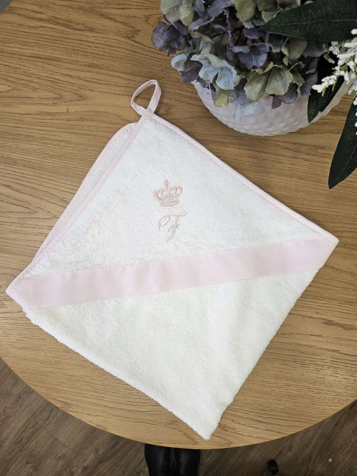 Accappatoio Baby Love in spugna bianca