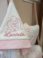 Accappatoio Baby Love in spugna bianca